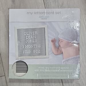 ❤️NWT❤️ Pearhead White and Gray Letterboard Set
